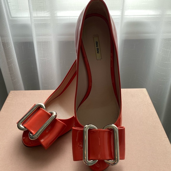 Miu miu coral pink pumps size 36 - Picture 3 of 5